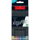 Faber-Castell Buntstifte Black Edition Metallic 12er Kartonetui